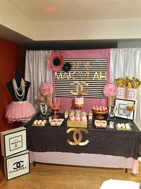 chanel birthday decorations|chanel inspired home decor.